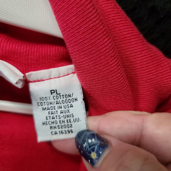 Liz Claiborne Womens Turtle-Neck Red Size Petite Large 100% Cotton Long Sleeve - Picture 7 of 12